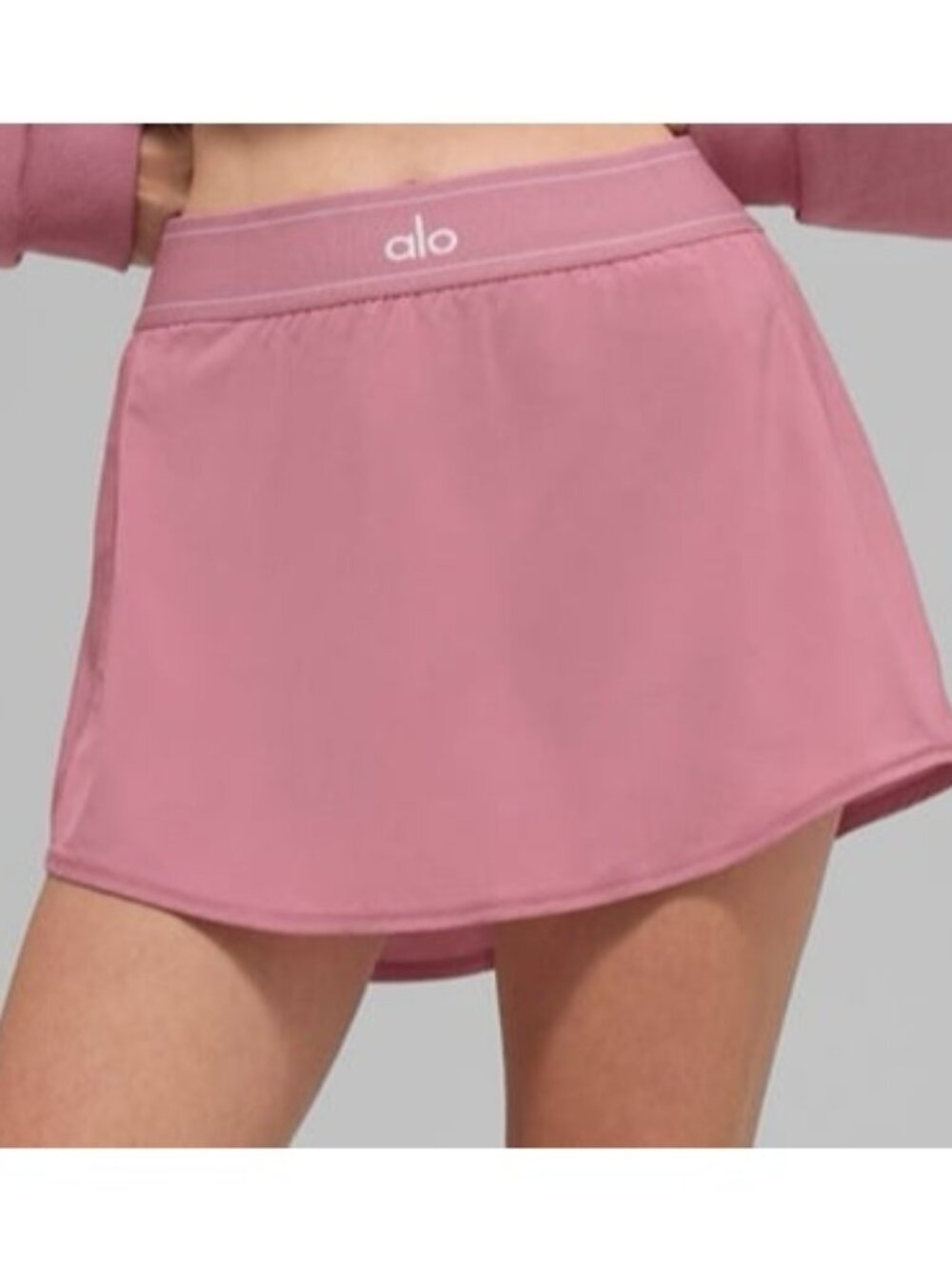 NWT ALO YOGA Match Point Tennis Skirt Pink Wild Rose